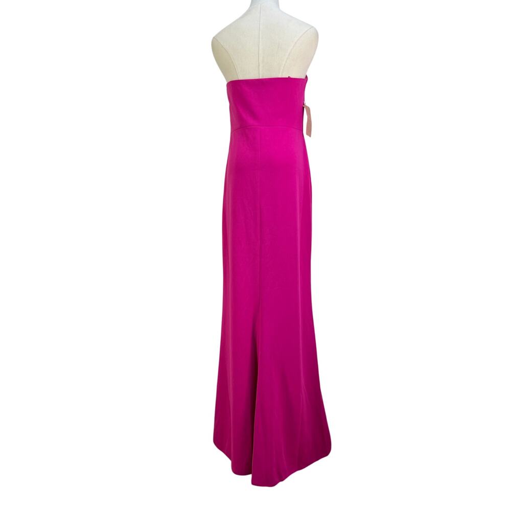 BHLDN Adalynn Strapless Stretch Crepe Maxi Gown Pink Anthropologie - Picture 13 of 13